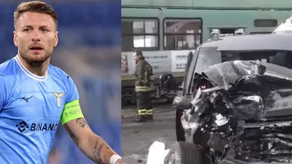 VIDEO Ciro Immobile, căpitanul lui Lazio, implicat într-un accident groaznic. Fotbalistul era însoțit de fiicele sale