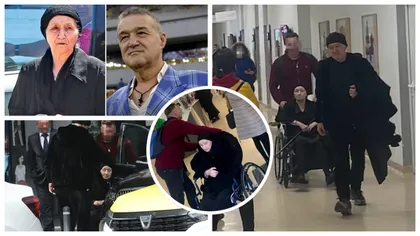 Gigi Becali nu s-a dezlipit de mama sa Alexandrina, ajunsă în scaun cu rotile, pe care a dus-o la o clinică privată GALERIE FOTO