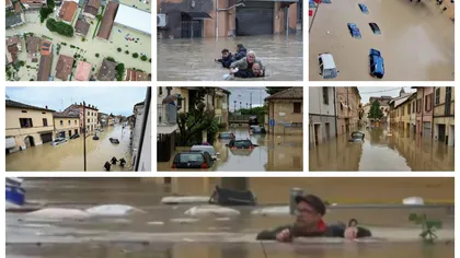 Cod roșu de vreme severă în Italia. Zeci de orașe sunt sub ape, unii oameni s-au izolat pe acoperișurile caselor