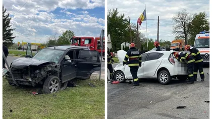 Șase persoane rănite în urma unui accident grav în Botoșani. Între victime sunt și o femeie însărcinată și un copil
