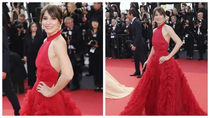 Dana Rogoz, apariție de senzație pe covorul roșu, la Festivalul de Film de la Cannes. 