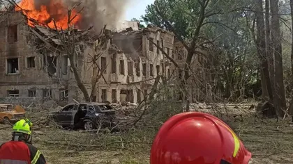 Armata rusă a bombardat o clinică din Dnipro. Cel puţin un mort şi 15 răniţi