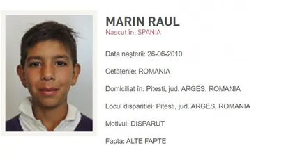 Alertă în Pitești! Raul, un băiețel de 12 ani, a dispărut de acasă de 10 zile. Familia îl caută disperată