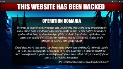 Site-ul Ministerului Educației, spart de hackeri. Ce mesaj a apărut pe pagina de internet a instituției