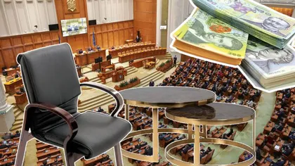 Austeritatea în Parlament: Camera Deputaţilor a dat comandă pentru sute de scaune din piele naturală tratată antibaccterian şi antiviral, clasa Premium, care să suporte o greutate de 150 kg