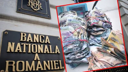 Întâmplare surprinzătoare la Banca Națională! Un român s-a dus cu teancuri întregi de bancnote topite și a cerut bani noi. Ce răspuns a primit bărbatul