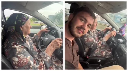 O bătrânică, șoferiță la 81 de ani, a devenit virală pe internet. E noua senzație a Tik Tok-ului. ,,Când bunica nu se lasă