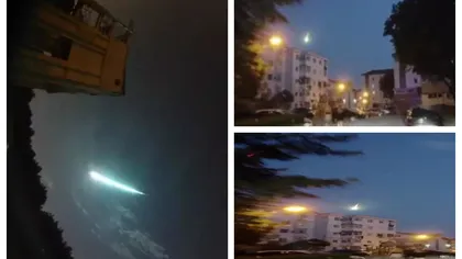 VIDEO S-a luminat cerul! Un meteorit a alertat autorităţile din două judeţe: 