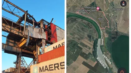 Navă românească avariată în urma atacului rusesc care a vizat portul Reni - MAE: Nava a suferit avarii minore şi şi-a continuat deplasarea