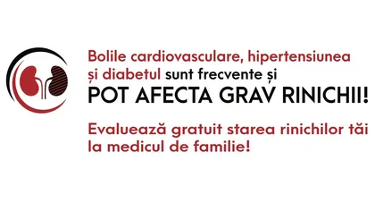 Românii beneficiază de analize gratuite pentru diagnosticarea Bolii Cronice de Rinichi, începând cu 1 iulie