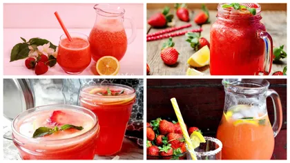 Limonadă cu căpșuni. Rețeta simplă și delicioasă cu care te vei răcori în cele mai toride zile de vară