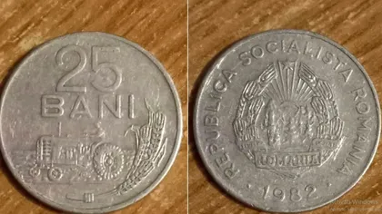 Ai și tu acasă o monedă de 25 de bani din anul 1982? Este incredibil cu cât se vinde pe Internet