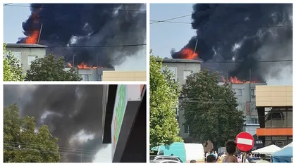 Incendiu de proporții într-un bloc din Vaslui! Zeci de oameni au fost evacuați