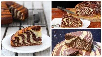 Zebra cake, checul care se topește în gură! Rețeta simplă și delicioasă cu care îi vei da pe spate pe cei dragi