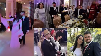 Nuntă mare în politica românească! Fiul ”baronului” Corneliu Bichineț s-a căsătorit. Mirii au fost nășiți de europarlamentarul PMP Eugen Tomac și soția lui