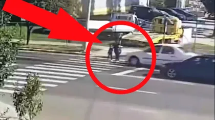 O mamă și copiii ei, măturați de mașina condusă de un șofer în vârstă de 84 de ani