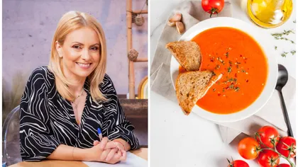 Rețeta de supă cremă de roșii, împărtășită de Simona Gherghe: 