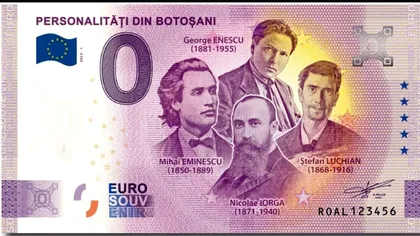 La Botoşani a apărut bancnota de 0 euro, iar colecţionarii se înghesuie să o cumpere. Banca Centrală Europeană şi-a dat acordul