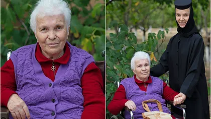 Povestea de viață tulburătoare a bunicii Lucica, una dintre bătrânelele îngrijite de măicuțe la Mănăstirea Christiana: 