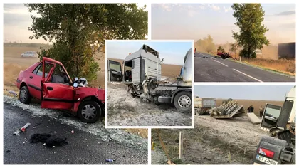 Accident grav în localitatea Ciocârlia! Un luptător de elită a murit, după ce două TIR-uri și o mașină s-au izbit violent. Traficul pe ruta București-Buzău este blocat