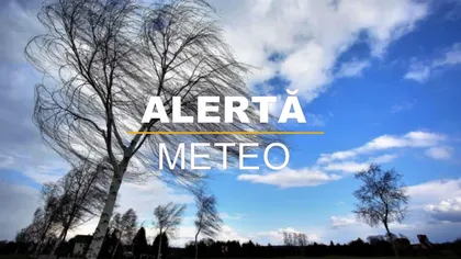 Alertă METEO cod galben! România cuprinsă de rafale de vânt puternice și descărcări electrice