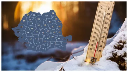 Cea mai scăzută temperatură din ţară, minus 10 grade Celsius la Miercurea-Ciuc, joi dimineață! Ce se anunță în zilele următoare