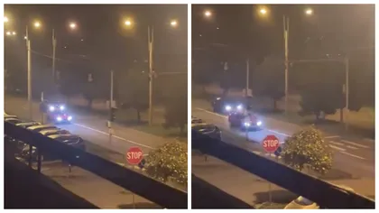VIDEO „Furios și iute” la Oradea. O Dacia Solenza s-a luat la întrecere cu un Audi A4. Cei doi șoferi au fost identificați, iar acum sunt cercetați de poliție