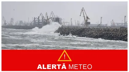 Alertă meteo de vreme rea! Toate porturile de la Marea Neagră rămân închise din cauza vântului puternic. Care este situația pe șosele