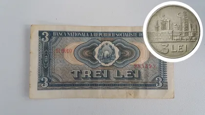 Bancnota de 3 lei din 1966 se vinde în 2023 pentru o sumă frumoasă. A fost retrasă din circulație în urmă cu aproape trei decenii