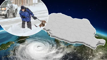 Ciclon polar peste România. Vor fi ploi, lapoviță și ninsori, dar și ger în următoarele zile