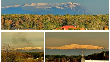 Munții Bucegi, vizibili din București. Explicația fenomenului