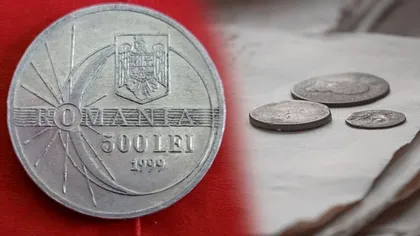 Suma uriașă cu care se vinde moneda de 500 de lei, de la eclipsa din din 1999. Tu o mai ai pe acasă?