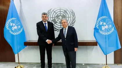 Marcel Ciolacu, la întâlnirea cu secretarul general al ONU: ”România iubește pacea, dar ne dorim o pace care să nu răsplătească agresorii”