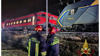 Două trenuri s-au ciocnit în Italia. Autoritățile au anunțat cel puţin 17 răniţi
