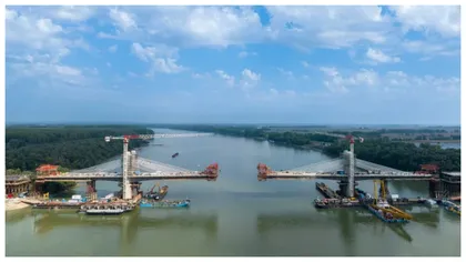 Duna Aszfalt înregistrează progrese impresionante în construcția celui mai spectaculos pod peste Dunăre din Ungaria