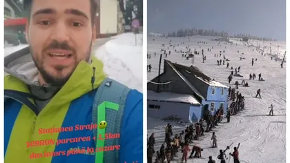 VIDEO Turist revoltat de tarifele din stațiunea Straja: ”Plătești 39 de lei pentru 100 de metri. N-aveți nici cea mai mică chestie de turism”