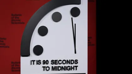 Ceasul Apocalipsei rămâne la 90 de secunde de miezul nopţii. Care sunt ameninţările la adresa omenirii