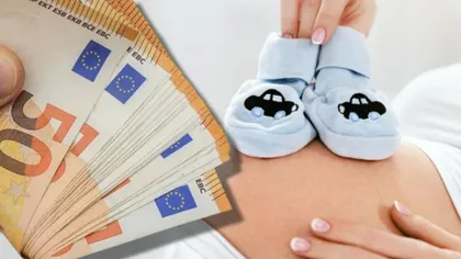 Prima de naştere majorată la 2.400 de euro. Pentru al treilea copil, suma creşte la 3.000 de euro