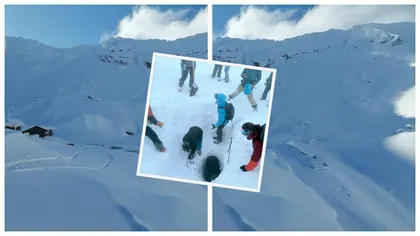 Bâlea Lac măturată de o avalanșă! Corturile a doi turiști au fost îngropate în nămeți| VIDEO