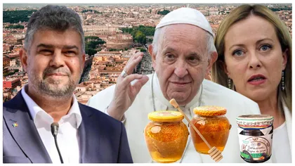 Marcel Ciolacu nu s-a dus cu mâna goală la Papa Francisc și Georgia Meloni! Cadourile dulci pe care le-a dus premierul din România