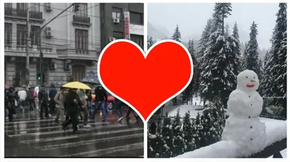 Prognoza meteo 14 februarie 2024. Ninge la munte de Ziua Îndrăgostiţilor. Temperaturi scăzute şi ploi slabe la Bucureşti