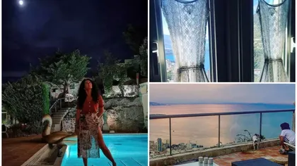 FOTO Cum arată vila Mihaelei Rădulescu, din Monaco. Draperiile sunt în formă de rochii, iar sculpturile nud nu lipsesc din peisaj