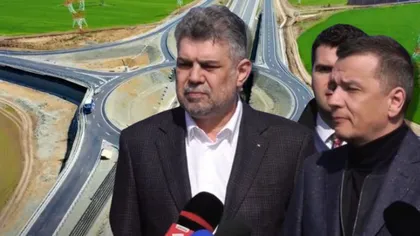 Marcel Ciolacu și Sorin Grindeanu, în vizită pe șantierul autostrăzii A7. ”Moldova va avea autostradă. Până la sfârșitul anului vom deschide circulației 148 de kilometri”