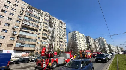 Incendiu cu degajări mari de fum în București! Un apartament din Sectorul 2 a luat foc, zeci de persoane sunt evacuate