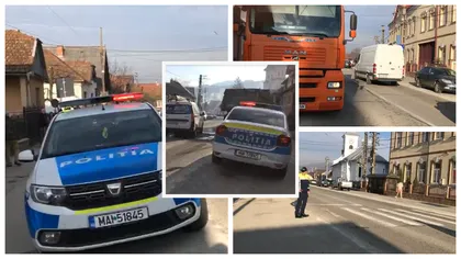 Accident grav în Bistrița! Fetiță de 12 ani, lovită de camion pe trecerea de pietoni din fața unei școli| VIDEO
