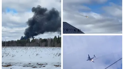 Impact devastator. Imagini şocante cu avionul prăbuşit. Toţi pasagerii au murit în explozie