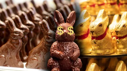 Iepurașii și ouăle de ciocolată devin un lux chiar înainte de Paște, pe fondul creșterii cotațiilor la cacao