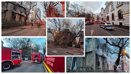 Incendiu de proporții în Capitală! Pompierii intervin cu opt autospeciale| VIDEO