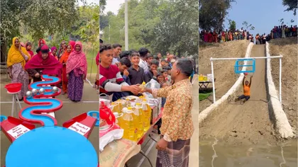 „Jocurile foamei” în Bangladesh: Mii de oameni se întrec pentru mâncare. Concursul a strâns miliarde de vizualizări online