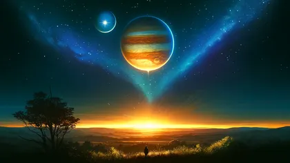 Şirul evenimentelor SPECTACULOASE din aprilie continuă. Ce trebuie să știi despre conjuncția Jupiter-Uranus de duminică. Abia în 2107 va mai fi alta la fel!